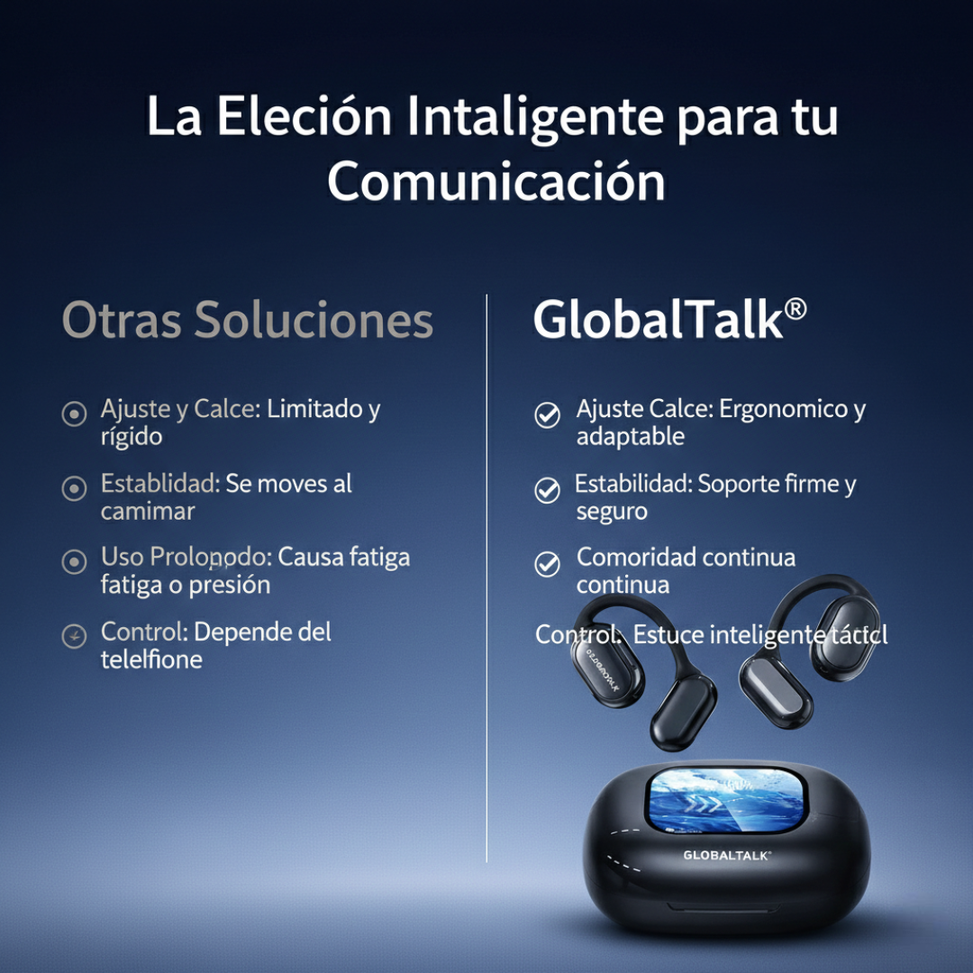 GlobalTalk™ Auriculares Traductores Portátiles [Traducción Inmediata]